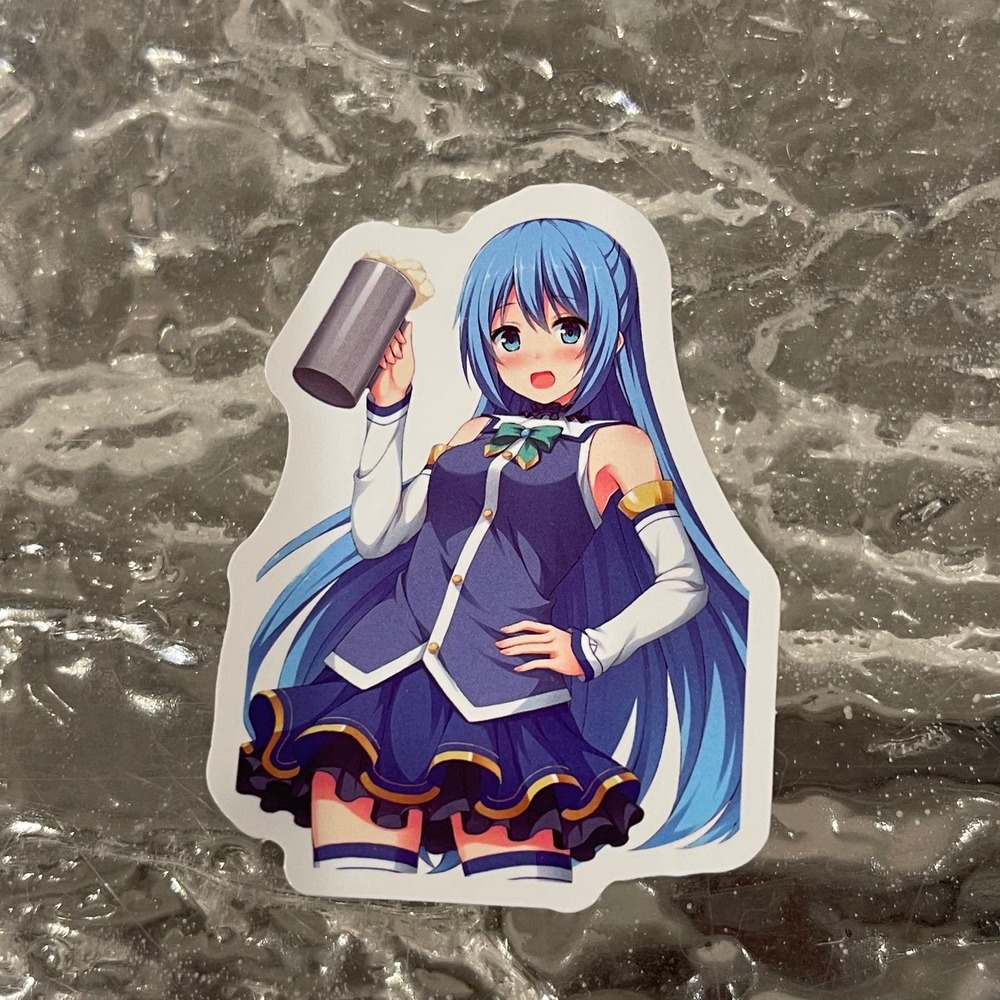 5/$10 Waterproof Vinyl Sticker-Aqua Konosuba